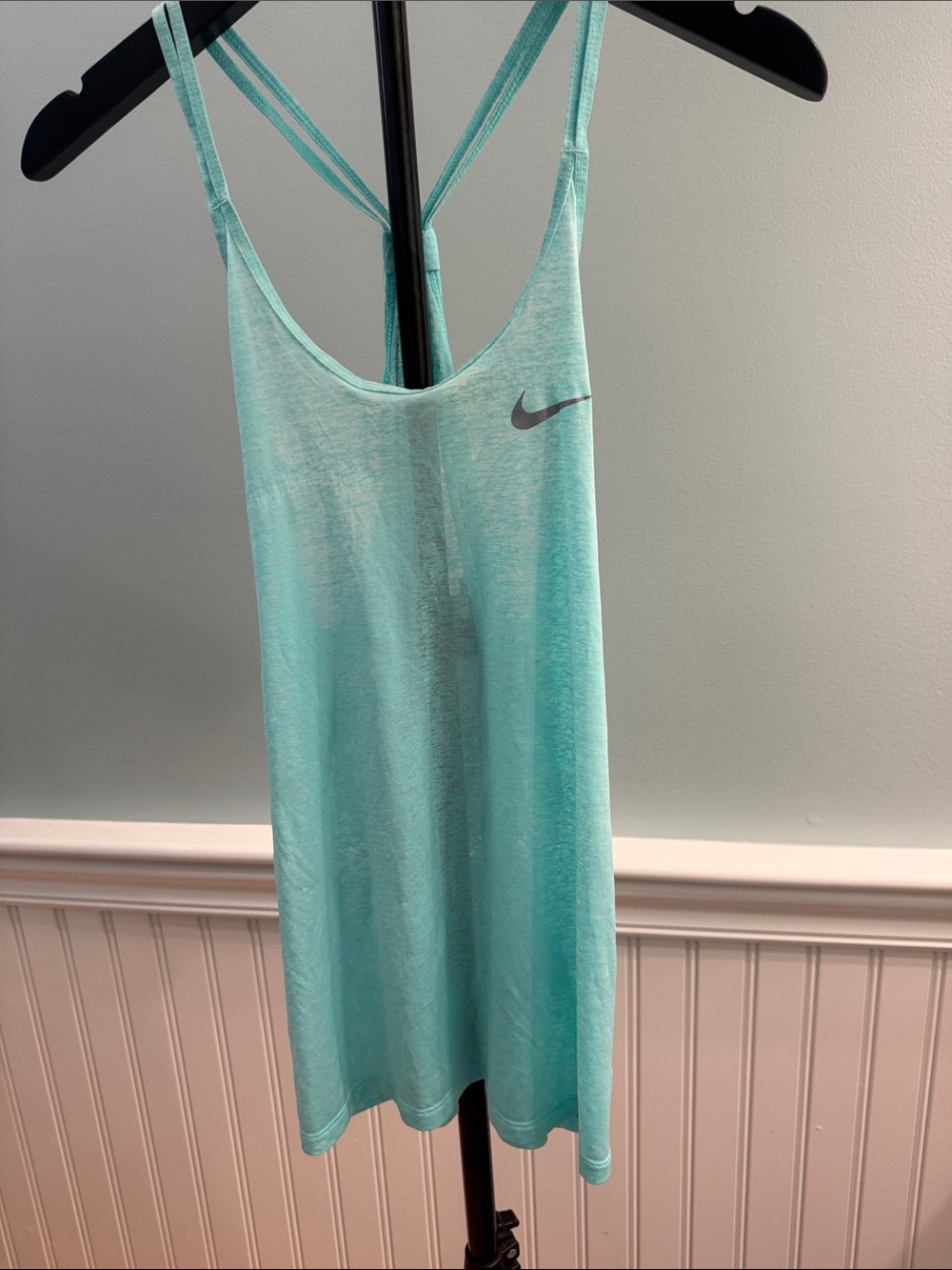 Nike Teal Strappy Racerback Tank Top, Dri-Fit
